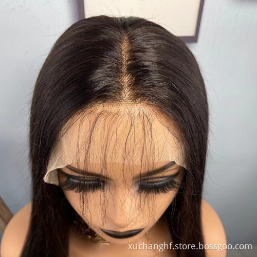 Sri lanka Human Hair Wig Vendors Brazilian Peruvian Hair HD Lace Frontal Wigs Custom Logo Cheap Brazilian Cambodian Hair